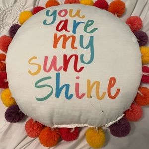 you are my sunshine throw pillow